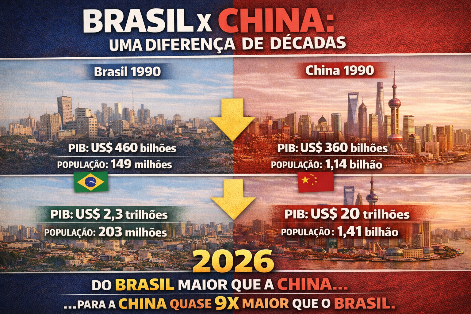 China, Brasil e o preço da falta de consistência — reflexão sobre produtividade e execução