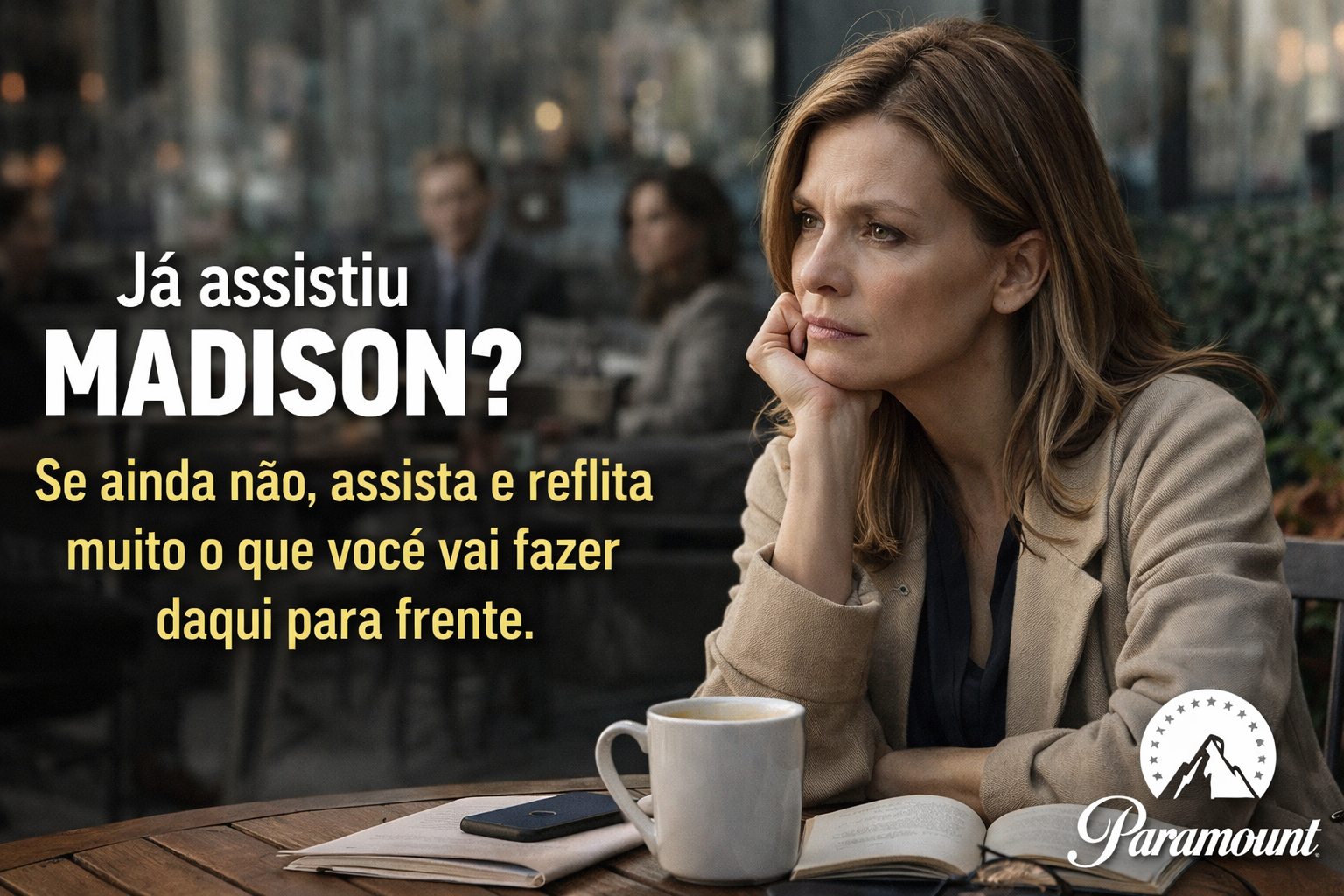 Já assistiu Madison? Se ainda não, assista e reflita muito o que você vai fazer daqui para frente.
